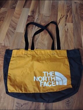The North Face Orange & Black Logo Tote